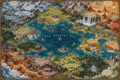 Pre-Generated Fantasy Maps — Free Gallery of Ready-Made Maps